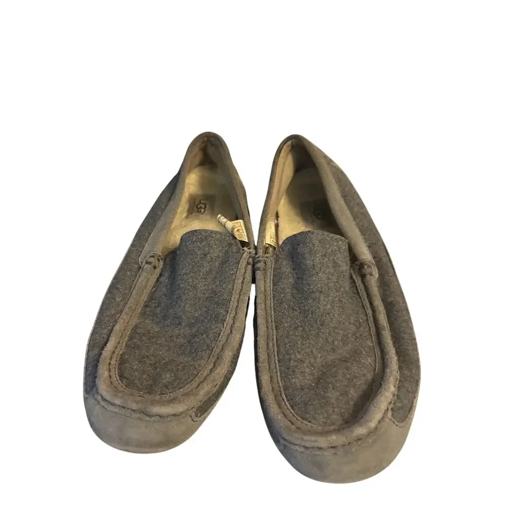 UGG Ascot Wool Gray Slippers Mens Size 10